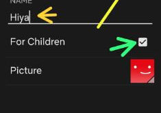 How to create Netflix profile for children