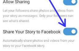 How to share Instagram story on Facebook on android