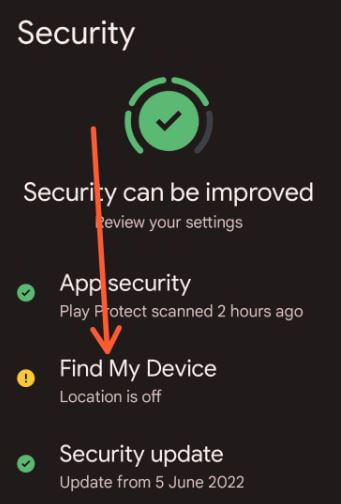 Locate your lost Android phone using find my device