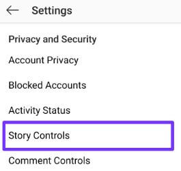 Show your Instagram story to someone android