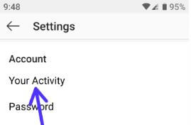 Watch your Activity on Instagram Android