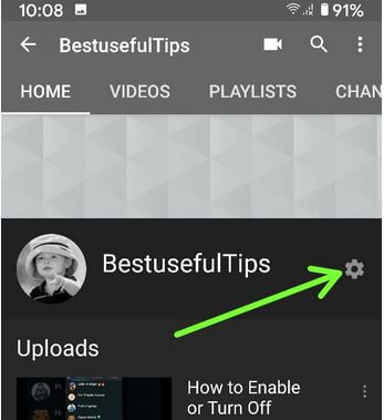 YouTube Channel Name Change using phone