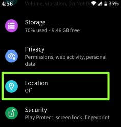 Change app location permission in Android 10 Q