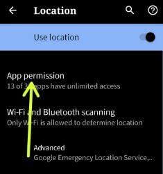 Change app location permission in Android Q Developer Preview Beta 1