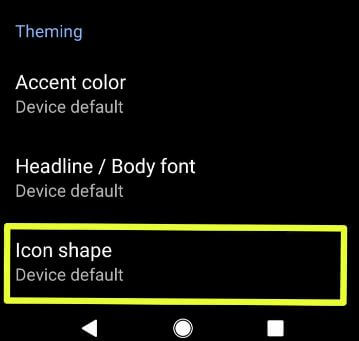 Change icon shape in Android Q