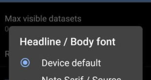 How to change font style in android Q 10