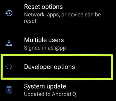 How to turn on developer mode on Android Q 10