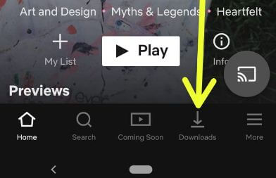 Disable Netflix smart downloads in android