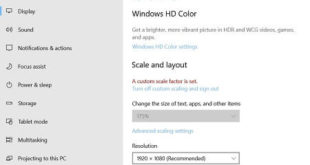 How to change Windows 10 display settings
