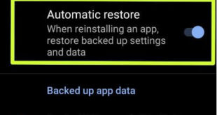 How to disable apps backup on Android 9 Pie