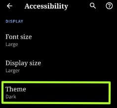 Android Q Beta 3 dark theme or light theme