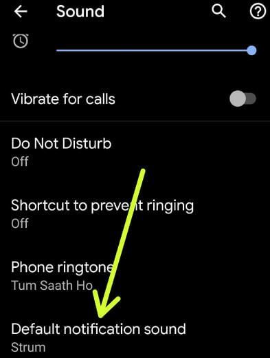 Change the default notification sound in Google Pixel 3