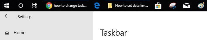 How to change taskbar location in Windows 10