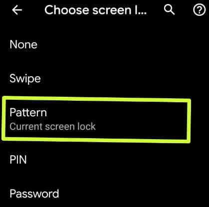 How to remove pattern lock on Android