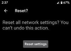 Reset network settings on Pixel 3a and Pixel 3a XL