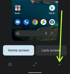 Set home screen wallpaper on Google Pixel 3a XL