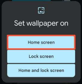 Set wallpaper on Pixel 3a XL Home Screen