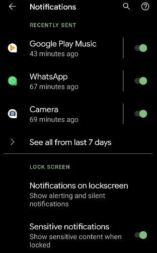 Show or Hide Sensitive Content in Pixel 3a XL and Pixel 3a Lock Screen
