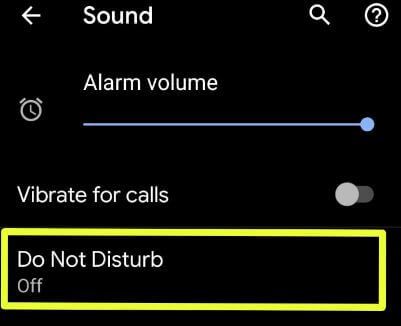 Turn on do not disturb on Pixel 3a and 3a XL