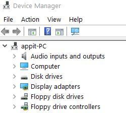 Windows 10 device manager