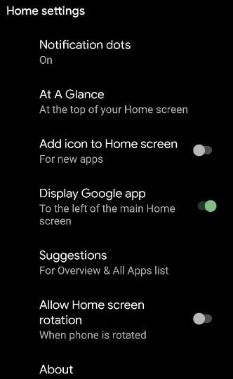 Allow Home Screen Rotation on Google Pixel 3 and 3 XL