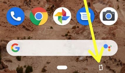 How to auto rotate screen on Pixel 3