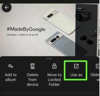 Use Google Photo as Pixel 7 Lock Screen Wallpaper