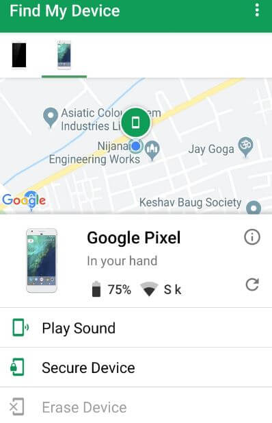 google locate phone