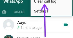 How to delete WhatsApp call history Android