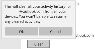 How to delete Windows 10 activity history