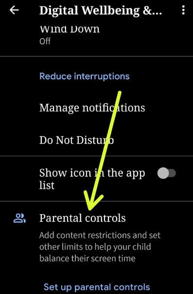 How to set up parental controls in Android Q 10