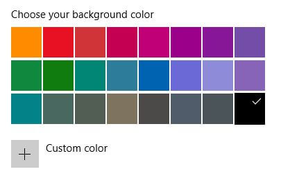 Set custom color in Windows 10