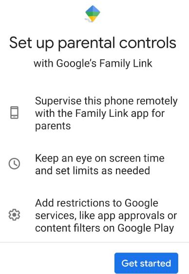 Configurar o controle dos pais no Android Q