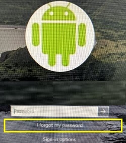 Windows password reset