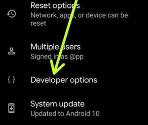 How to enable and disable Developer options Android 10