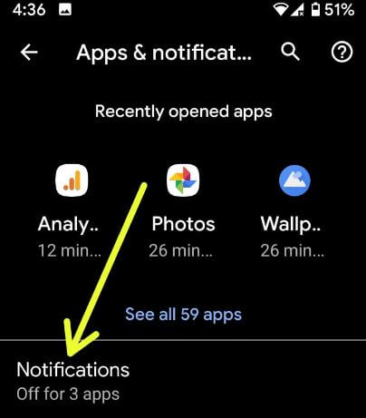 Hide contents of notifications on android 10