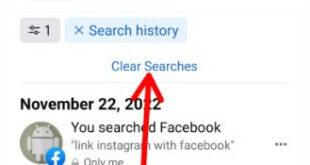 How to Delete History from Facebook Android