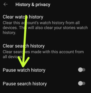 How to Pause YouTube Watch History Android and iPhone