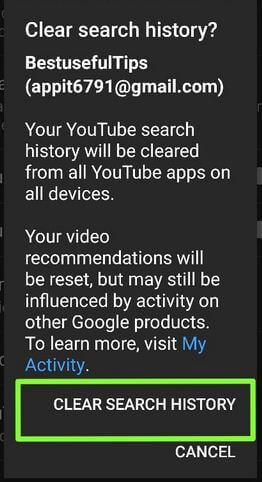 How to Permanently Delete YouTube Search History on Android