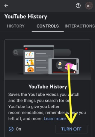 How to Turn Off YouTube History