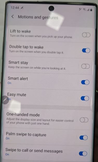 How to use Galaxy Note 10 plus gestures