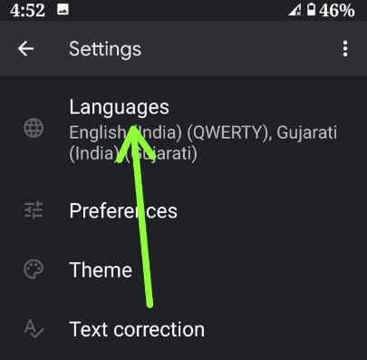 Add keyboard languages on Android 10