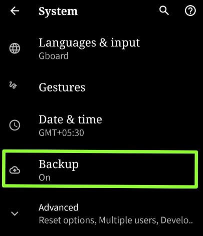 Backup android phone