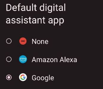 Change Default Voice Assistant on Android phone