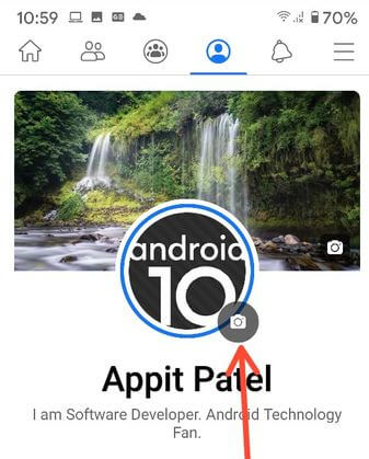 Change Facebook Profile picture on Android devices