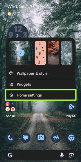 Change the Home Screen Settings on Android 14 and Android 13