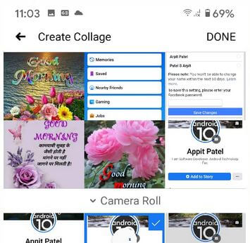 Create a Facebook Cover Photo on Android Phone