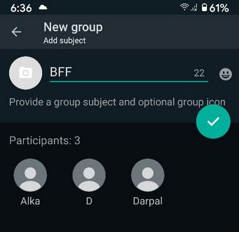How to Create a Group in WhatsApp Android
