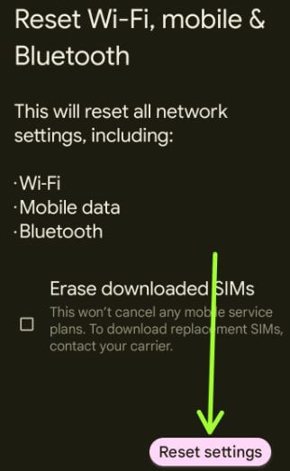 How to Reset Network Settings Android 12 and Android 13