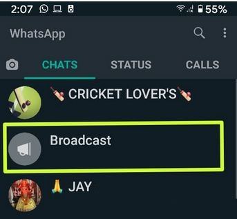 How to Send a Broadcast Messages on Whatsapp Android Devices
